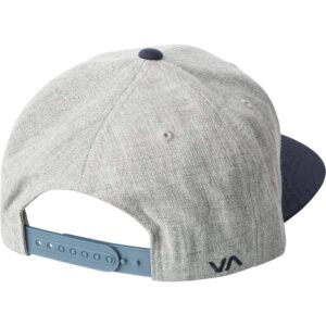 RVCA Men's Adjustable Snapback Hat, Grey Heather/Na, OS