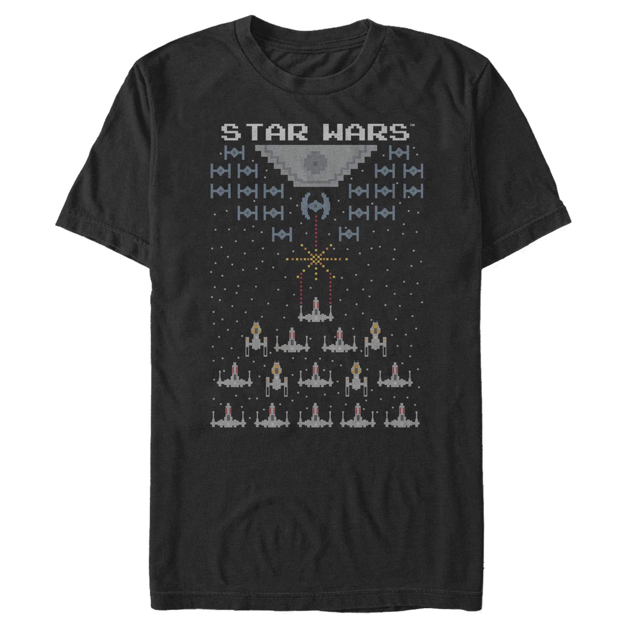 Star Wars Men's Warner Bros Chamber Ron Banner Premium Soft Hand Solid Tee, Black, xxx-large