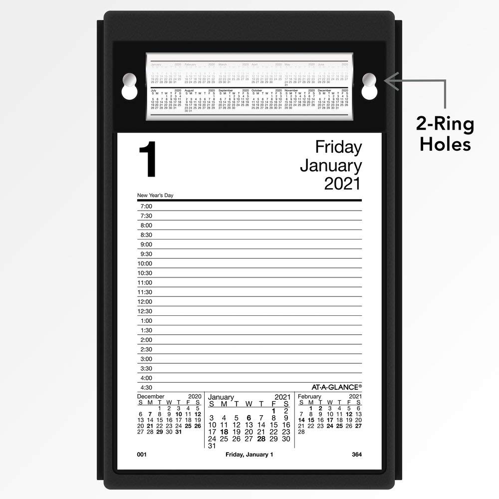 2021 Daily Desk Calendar Refill by AT-A-GLANCE, 5" x 8", Loose-Leaf, Pad Style (E4585021)