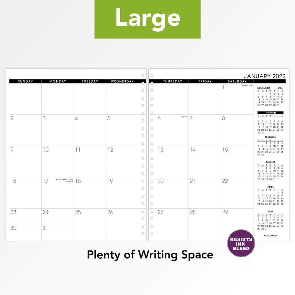 2022 Monthly Planner Refill for 70-236 or 70-296 by AT-A-GLANCE, 9" x 11", White (709237221)