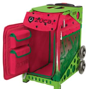 ZUCA Sport Watermelon Dew Insert with Green Frame with Flashing Wheels