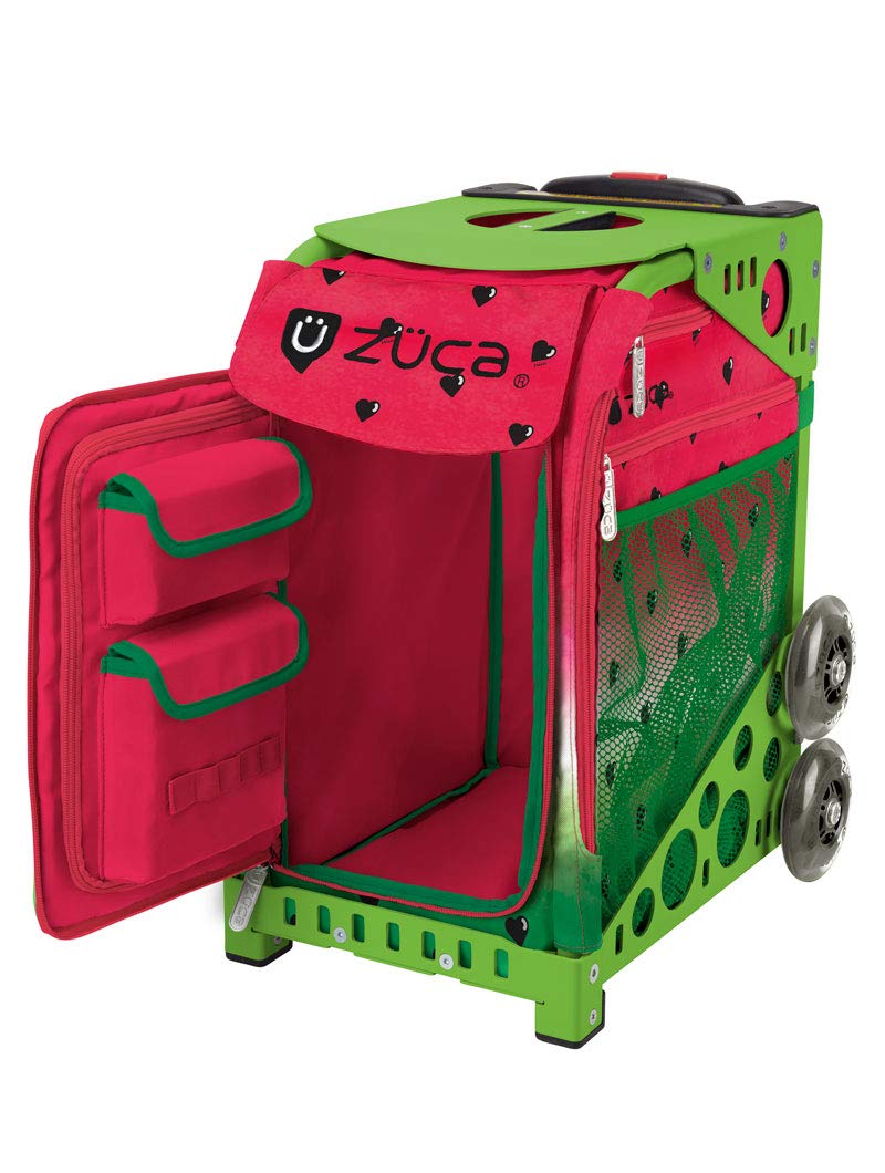 ZUCA Sport Watermelon Dew Insert with Green Frame with Flashing Wheels