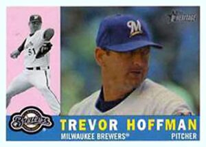 2009 topps heritage #713 trevor hoffman milwaukee brewers (high series) mlb baseball card (sp - short print) nm-mt