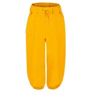 jan & jul toddler girl boy waterproof pants, puddle-dry single layer (single layer: yellow, 2t)