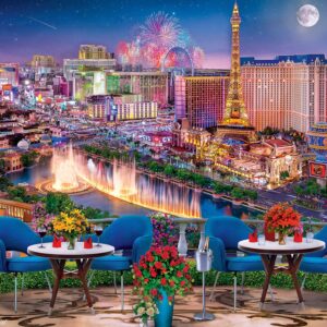 MasterPieces 1000 Piece Jigsaw Puzzle for Adults, Family, Or Kids - Las Vegas Living - 19.25"x26.75"