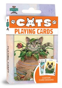 masterpieces officially licensed cats playing cards - 54 card deck for adults