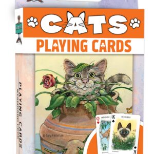 MasterPieces Officially Licensed Cats Playing Cards - 54 Card Deck for Adults