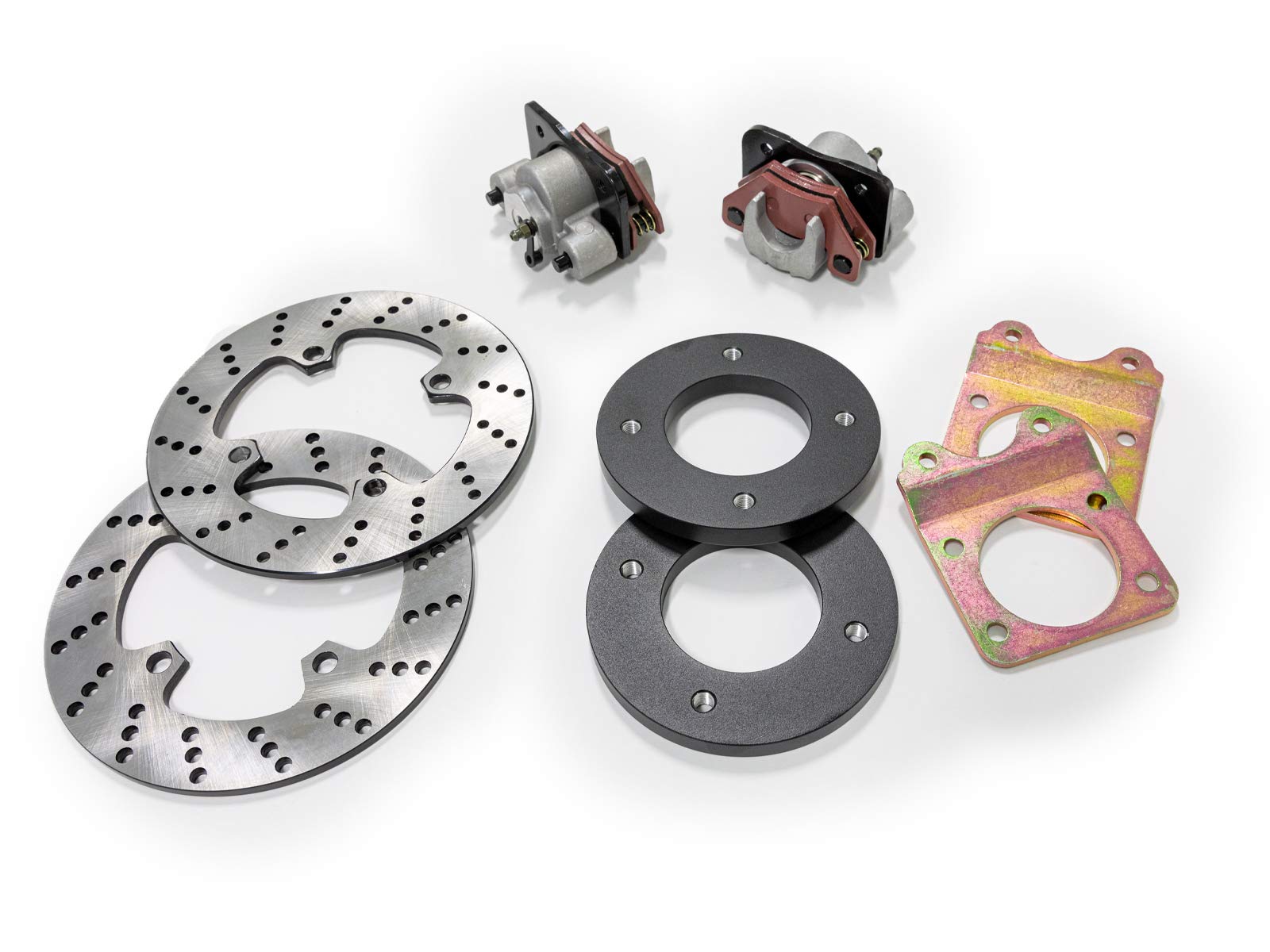 SuperATV Front Disc Brake Conversion Kit for Honda Foreman 400 4x4 (All Models) / Honda Foreman 450 4x4 (All Models) | Use with 12" Steel Wheels or Larger | Not compatible with OEM Aluminum Wheels