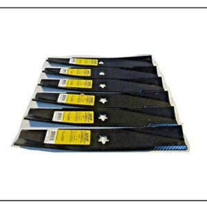 (New) 6 USA XHT Blades 44" Cut Compatible with Husqvarna Craftsman Compatible with Poulan 130652 532130652 Star Hole (Other Models in Description + Free Useful Ebook)