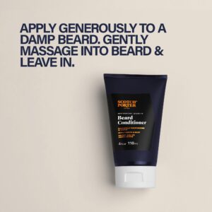 Scotch Porter Restorative Leave-In Beard Conditioner – Deep Conditioning Softener with Lightweight Feel, Reduces Frizz & Provides Long-lasting Hydration & Shine to Dull, Dry, Coarse Beards – 4 oz.