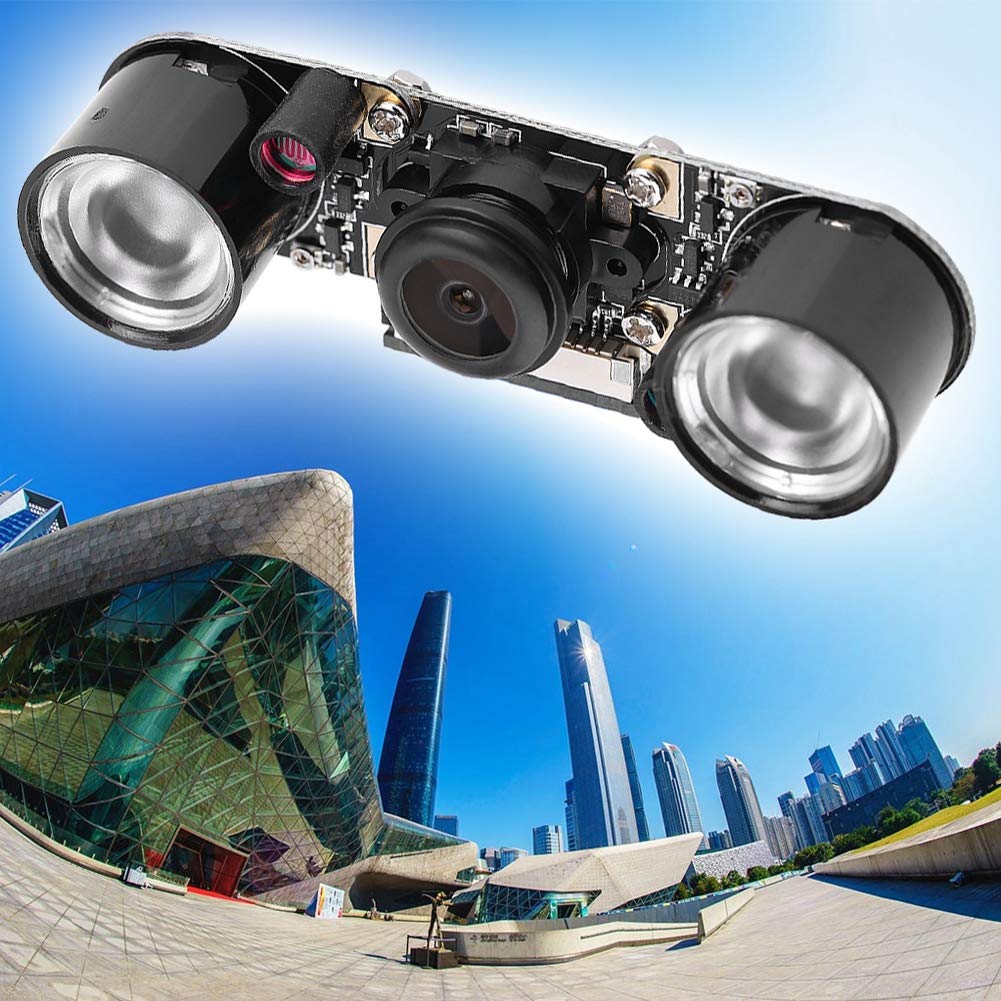 EBTOOLS Camera Module for, 500 Million Pixels Wide Angle Fisheye Lens with Fill Light, Compatible with 3/2/B