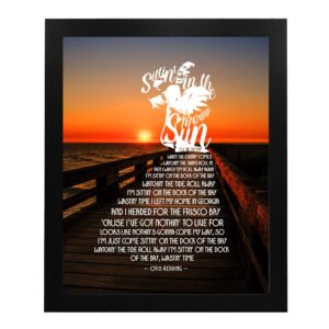 Sittin' On The Dock Of The Bay - Otis Redding Music Decor Wall Art, This Wall Decor Music Poster is A Great Print For Music Room, Office Decor, Home Decor, or Room Decor Aesthetic, Unframed - 11x14