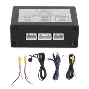 car front view camera switcher, smart car parking camera converter front rear view video switch channel control box