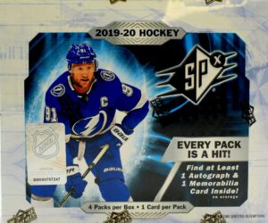 2019/20 upper deck spx nhl hockey box (4 cards)