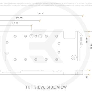 EKWB EK-Quantum Vector Direct RTX RE 2080 Ti GPU Water Block, Digital RGB, Nickel + Plexi