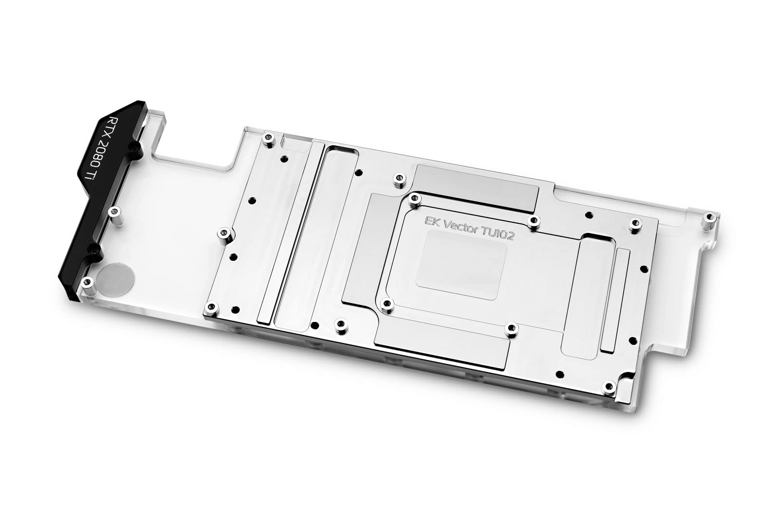 EKWB EK-Quantum Vector Direct RTX RE 2080 Ti GPU Water Block, Digital RGB, Nickel + Plexi