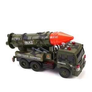 PowerTRC Friction Powered Military Missile Launcher Truck with Lights and Sound