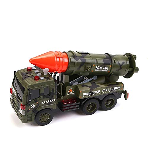 PowerTRC Friction Powered Military Missile Launcher Truck with Lights and Sound