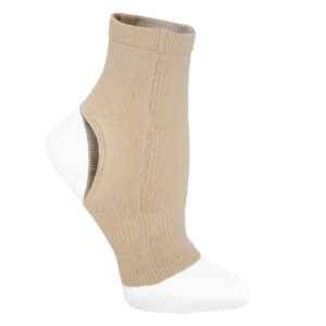 apolla the joule unisex small nude 1, as seen on shark tank athletic barefoot compression ankle socks for women and men - performance, moisture control, arch support, made in usa - 1 pair