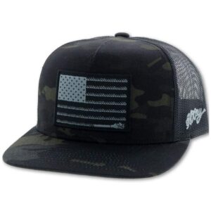 hooey youth liberty roper hat camo/black