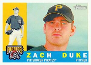 2009 topps heritage #437 zach duke pittsburgh pirates mlb baseball card (sp - short print) nm-mt