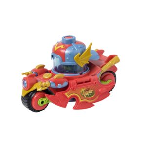 superthings kid fury vehicle – contains 1 vehicle with 1 launcher and top and 1 exclusive figure
