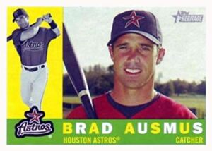 2009 topps heritage #471 brad ausmus houston astros mlb baseball card (sp - short print) nm-mt