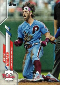 2020 topps #250 bryce harper baseball card phillies