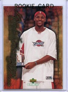 lebron james rookie card 2003-04 upper deck freshman season #18 - basketball slabbed rookie cards