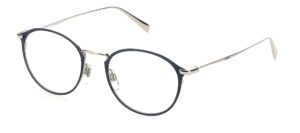 levi's men's lv 5001 oval prescription eyeglass frames, matte blue/demo lens, 50mm, 20mm