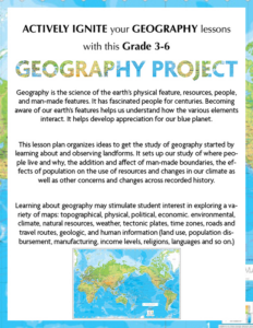 geography project for grades 3-6