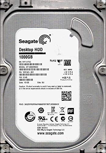 Seagate ST1000DM003 Barracuda 3.5" 1TB 7200RPM SATA Hard Drive