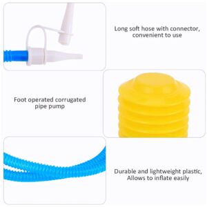 Plastic Bellows Foot Pump, Foot Pump - Sports Inflatable Pump for Inflatables, Yoga, Bed, Mattress, Inflatable Boat, Exercise Ball, Balloon, Balls, Swimming Ring & Toys