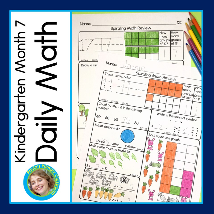 Daily Math Kindergarten month 7