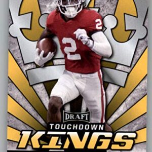 2020 Leaf Draft Gold Football #76 CeeDee Lamb Pre-Rookie Trading Card Oklahoma Sooners