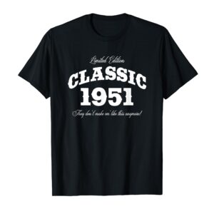 73 Year Old Vintage Classic Car 1951 73rd Birthday T-Shirt