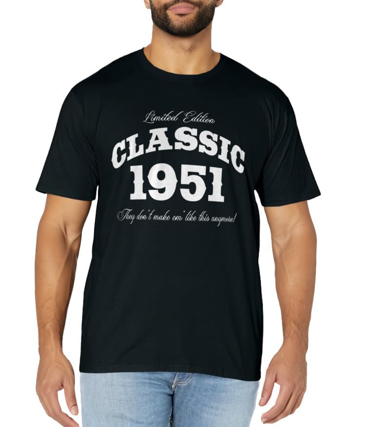 73 Year Old Vintage Classic Car 1951 73rd Birthday T-Shirt