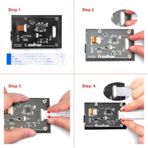 OSOYOO 3.5 Inch DSI Touchscreen RPi5 LCD Display for Raspberry Pi5 4 3 2 B B+ |Capacitive Finger Touch Screen | Plug and Play Monitor Compatible with Raspbain Ubuntu Kali RetroPie Windows 10 IOT core