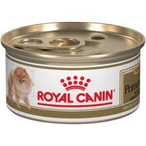 Royal Canin Breed Health Nutrition Pomeranian Adult Loaf in Sauce Canned Dog Food, 3 oz can (4-pack)