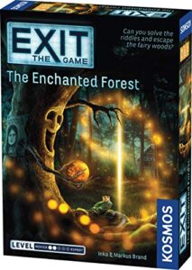 thames & kosmos exit: the enchanted forest| a kosmos escape room game in a box| family friendly, card-based at-home escape room experience for 1 to 4 players, ages 12+ , black