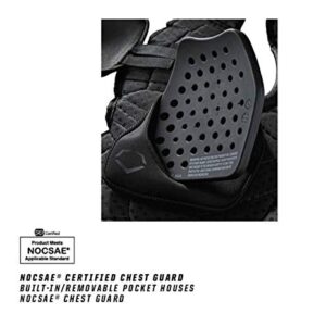 Evoshield Pro-Srz™ Chest Protector (W/ Nocsae Chest Guard) - Black, Intermediate [15"]