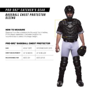 Evoshield Pro-Srz™ Chest Protector (W/ Nocsae Chest Guard) - Black, Intermediate [15"]