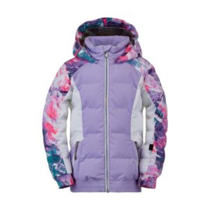 spyder atlas synthetic down ski jacket little girls purple 6
