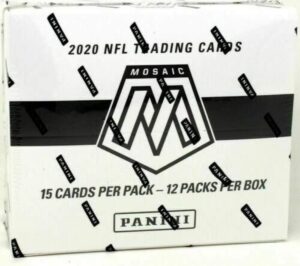 nfl panini 2020 mosaic football trading card value box [12 packs!]