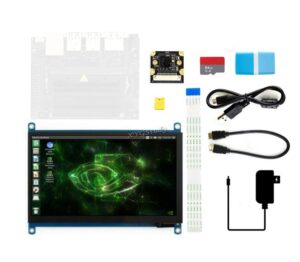 jetson nano developer accessories kit for small powerful computer ai development board with 7 inch ips touch hdmi screen lcd display micro card 64gb camera module @xygstudy (accec)