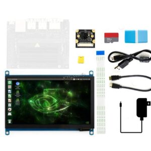 Jetson Nano Developer Accessories Kit for Small Powerful Computer AI Development Board with 7 inch IPS Touch HDMI Screen LCD Display Micro Card 64GB Camera Module @XYGStudy (AcceC)