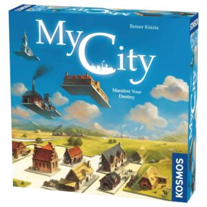 thames & kosmos my city | family – friendly | legacy board game | kosmos games | 2 to 4 players | ages 10 and up | award winning designer reiner knizia , blue