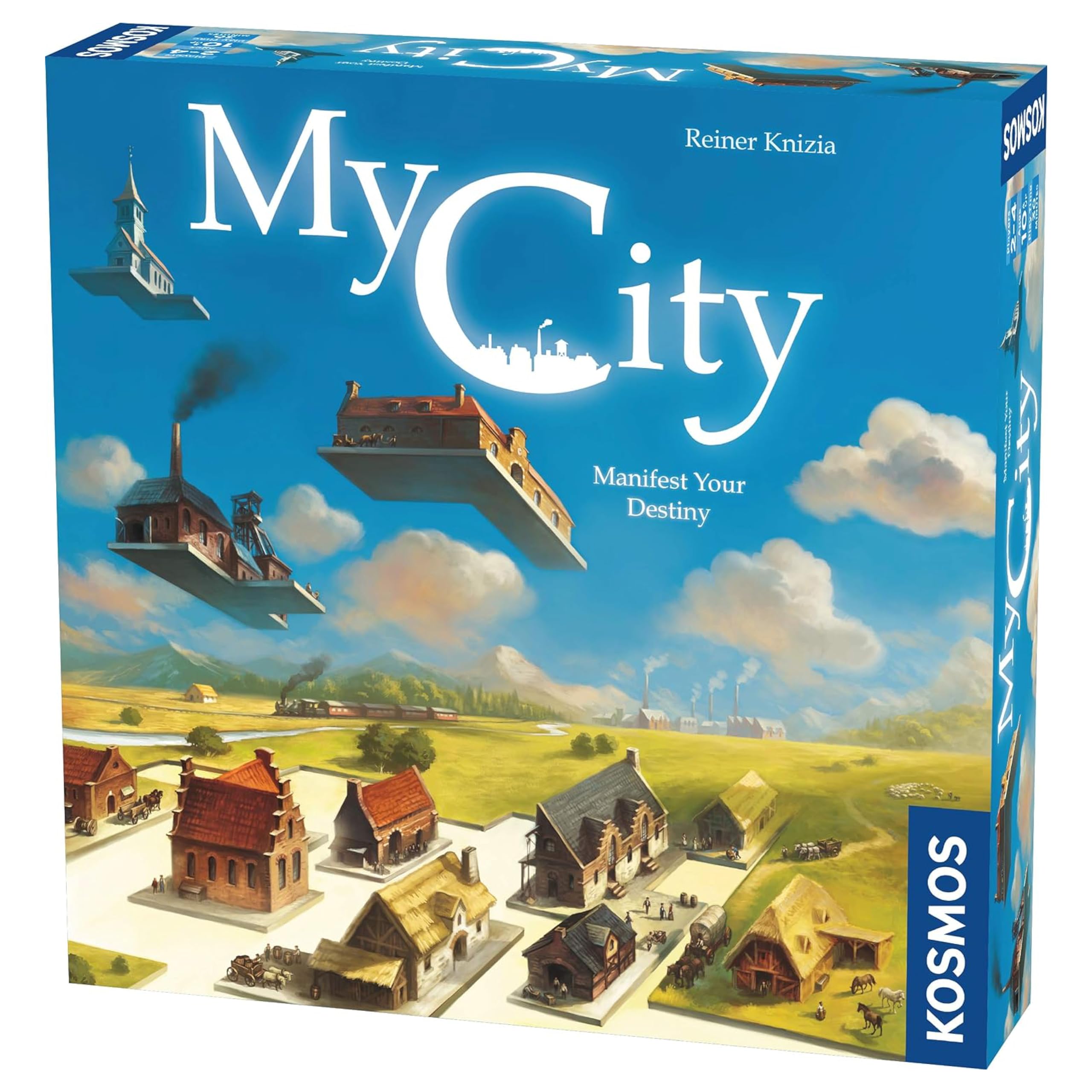 Thames & Kosmos My City | Family – Friendly | Legacy Board Game | Kosmos Games | 2 to 4 Players | Ages 10 and Up | Award Winning Designer Reiner Knizia , Blue