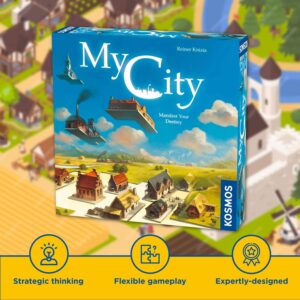 Thames & Kosmos My City | Family – Friendly | Legacy Board Game | Kosmos Games | 2 to 4 Players | Ages 10 and Up | Award Winning Designer Reiner Knizia , Blue