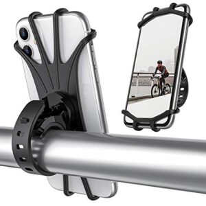 oribox bike phone mount, motorcycle handlebar mount, 360° rotation silicone bicycle phone holder, compatible with iphone 13/12/11 pro max xs max xr x 8 7 6s plus se 2022 12 mini,samsung galaxy